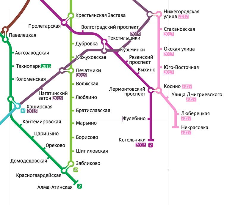 Схема электричек казанского направления