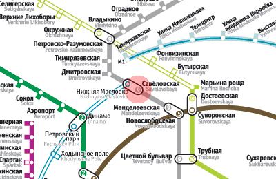 Маршрут электрички Серпухов - Волоколамск на карте Серпухова